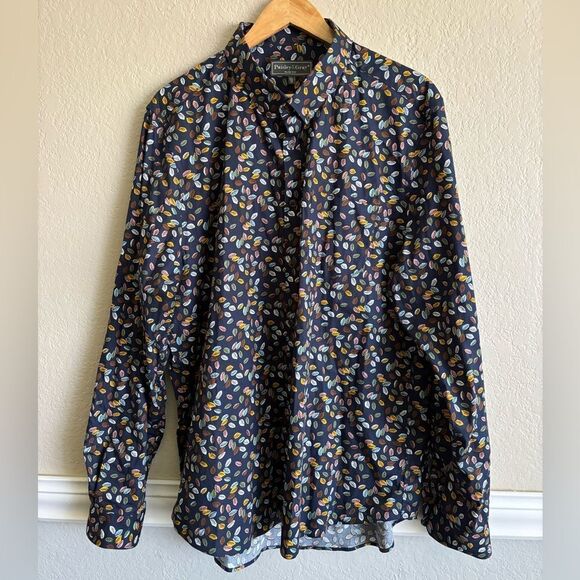 Paisley and Gray Men's Button Up Shirt - Picture 2 of 6